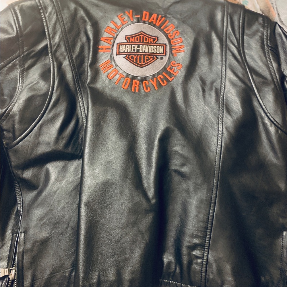 Women’s Harley coat, leather